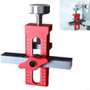 2-in-1 Cabinet Door Mounting Jig & Rebound Device Tool with Bag, Installation Positioner for Frameless Cabinets Only, Easily Adjustable Aluminium Alloy Cabinet Hardware Jig