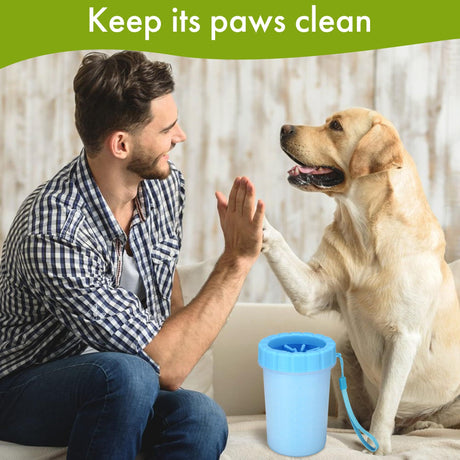 Portable Dog Paw Washer/Paw Cleaner,Reusable Washer & Cleaner Cup | Keeps Fur Paw Clean  Blue 9*11cm
