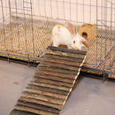 Guinea Pig Wooden Ladder Bridge Rabbits Hideout, House, Tunnel, Rodents Chew Toys for Bunny, Chinchillas, Hedgehogs, Ferrets,（20*10cm）