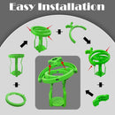 Gyroscope Cup Holder, 360 ° Rotatable No Spill Cup Holder, Gimbal Gyro Self Leveling Universal Drink Holder for Truck, Tractor, Bus Driver (Green)