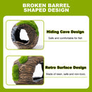 2 Pcs Aquarium Resin Driftwood Decoration Log Fish Tank Cave Hideout Wood Decor Freshwater Betta Ornament Aquarium Decorations