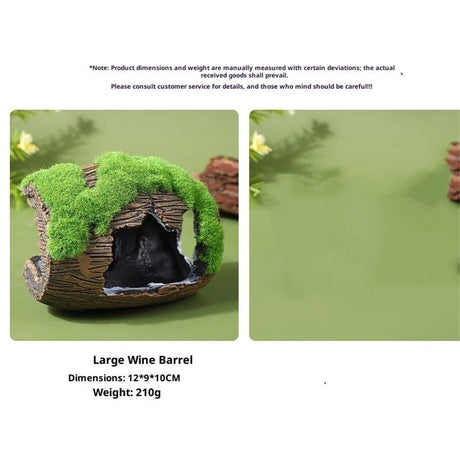 2 Pcs Aquarium Resin Driftwood Decoration Log Fish Tank Cave Hideout Wood Decor Freshwater Betta Ornament Aquarium Decorations