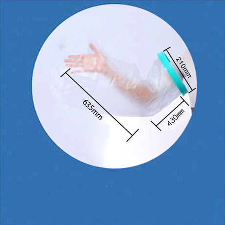 Waterproof Cast Cover Arm Adult, Soft Comfortable Cast Protector for Shower, Reusable Elastic Cast Bag for Bandage, Wound Care Supplies（63.5*43*21cm)