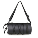 Bike Handlebar Bag, Bicycle Front Bag Shoulder Bag Storage Bag with Shoulder Strap for Road Mountain Bike Cycling Travel（black,22*11*11cm)