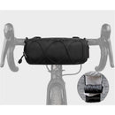 Bike Handlebar Bag, Bicycle Front Bag Shoulder Bag Storage Bag with Shoulder Strap for Road Mountain Bike Cycling Travel（black,22*11*11cm)