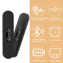Pillow Speakers for Sleeping,Portable Bluetooth Speaker with Bone Conduction, 10 White Noises, Display, Volume Control,  black