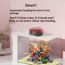 Automatic Fish Feeder for Aquarium - Moisture-Proof and Precision Feeding Betta Vacation Feeder, USB Rechargeable Auto Fish Food Dispenser with Timer,LCD Display