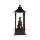 Snow Globe Christmas Lantern Decorations, Snow Globe Lantern with Swirling Glitter, Christmas Tree Lighted Christmas Decorations Indoor for Home