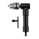 Drill Chuck Extension,  90 degree attachment Adapter With 3/8" Keyed Chuck 8mm Hex Shank Power Tool Accessory（10.8*15.5cm)