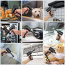 Compressed Air Duster, Electric Air Blow Portable Keyboard Cleaner with LED Light, Rechargeable Dust Off Cordless Air Duster for Computer, Car, Electric Devices
