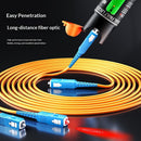Visual Fault Locator Fiber Optic Tester - Fiber Optic Cable Tester Meter with FC to LC Adapter - Tools Tester Kit for LC/FC/SC/ST, Network Cable Test