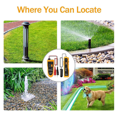 Underground Cable Locator, Wire Tracer Cable Tester for Dog Fence Cables Irrigation Control Wires