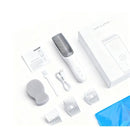 Cordless Baby Hair Clippers,  3 Guide Combs  Baby Hair Clipper Quiet Hair Clipper for Baby, Hair Clipper Auto Suck Snipped Hair, IPX7 Waterproof Rechargeable white