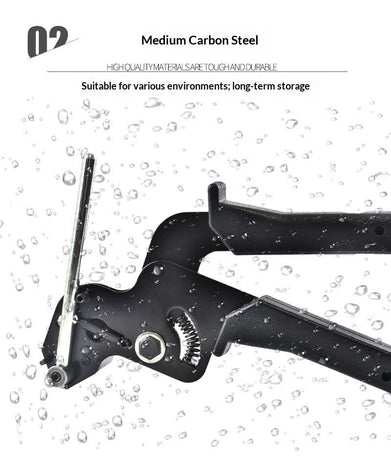 Cable Tie Gun，Stainless Steel Zip Tie Gun, Special Tool For Fastening And Cutting Metal Cable Ties. Stainless Steel Zip Tie Tool Used to Repair Fence, Pipe Wrap,