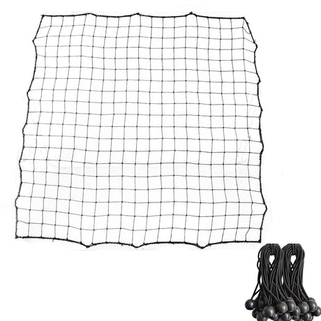 100*100cm Replacement Soccer Rebounder Net Soccer Rebounder Net Soccer Rebounder Net Bounce Back Kickback Football Practice Training Aid （1 net+20 elastic ropes）
