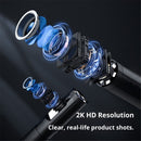 Endoscope Camera with Light: Dual-Lens Inspection Borescope Camera for Sewer - 16.4ft Waterproof Industrial Endoscope - Flexible Snake Bore Scope for Plumbing Automotive