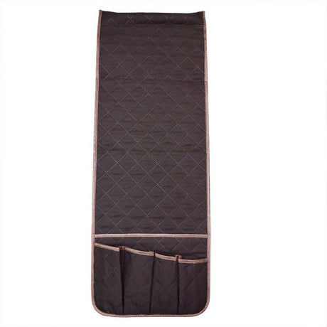Sofa Armrest Organizer with 5 Pockets, Couch Recliner Armchair Caddy, Washable Remote Controls Holder, Storage for Magazine, Tablet (brown,oniy bag)