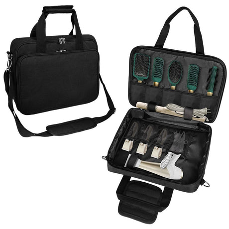 Barber Hairdryer Carrying Case - Hairstylist Travel Bag with Storage for Blow Dryer & Salon Equipment (oniy bag)