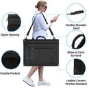 19.7x23.6in Art Portfolio Tote Bag - Large Carrying Storage Case with Handle & Adjustable Shoulder Strap, Portfolio Folder for Artwork, Posters, Canvas, Drawing Boards