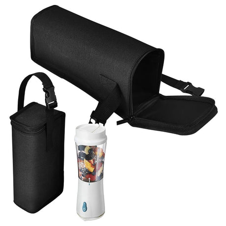 Portable Blender Storage Bag Sleeve Fully wrapped Storage Bag, for Beach Portable Small Mixer Black Splash-Proof Carrying Case with Hand Strap and Protective(Box Only)
