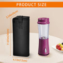 Portable Blender Storage Bag Sleeve Fully wrapped Storage Bag, for Beach Portable Small Mixer Black Splash-Proof Carrying Case with Hand Strap and Protective(Box Only)