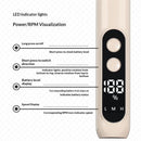 Electric Nail Drill Kit Professional - Electric Nail File with LED Display, Portable Nail Drill Machine for Nails, Hand Feet Trimmer Buffer Tool for Women Men Baby White