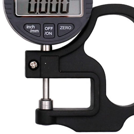 Digital Thickness Gauge, Thickness Micrometer Meter, 0 to 12.7mm Digital Display Measuring Tool with LCD Display, for Paper Film (0.001mm Accuracy)