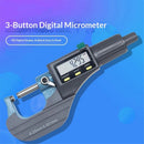 Digital Micrometer, Professional Inch/Metric Measuring Tools 0.001 mm Resolution Thickness Gauge, Protective Case with Extra Battery