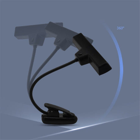 Rechargeable Clip-on Music Stand Orchestra Light- 10 Bright LEDs- Includes USB Cord, Also for Reading, DJs, Artists, Crafting