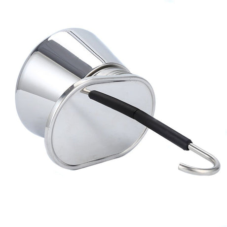 Single Spout Mocha Pot, Stainless Steel Espresso Maker Coffee Pot Lightweight Cafe Maker Portable Outdoor Camping Brewed Coffee Cup for All Electric Ceramic Gas Stovetops(50ml)
