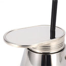 Single Spout Mocha Pot, Stainless Steel Espresso Maker Coffee Pot Lightweight Cafe Maker Portable Outdoor Camping Brewed Coffee Cup for All Electric Ceramic Gas Stovetops(50ml)