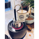 Single Spout Mocha Pot, Stainless Steel Espresso Maker Coffee Pot Lightweight Cafe Maker Portable Outdoor Camping Brewed Coffee Cup for All Electric Ceramic Gas Stovetops(50ml)