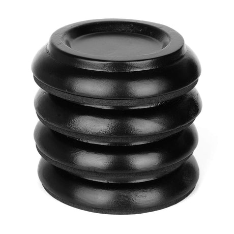Piano Caster Cups for Upright Piano Wooden Piano Caster Piano Leg Floor Protectors with Non-Slip & Anti-Noise Foam Hardwood Floor Protectors, Set of 4, Black