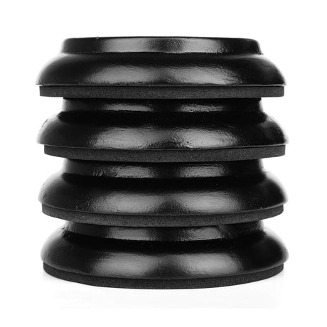 Piano Caster Cups for Upright Piano Wooden Piano Caster Piano Leg Floor Protectors with Non-Slip & Anti-Noise Foam Hardwood Floor Protectors, Set of 4, Black