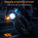 2 PCS LED Turn Signal Lights Projector for Motorcycle,27 Lighting Modes RGB Flowing Daytime Running Lights,Motorcycle Turn Signal Lights with Arrow Projection