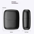 Men's electric shaver: dual blade shaver, LED display screen, USB-C fast charging, waterproof - very suitable for travel and shaving at home（black）