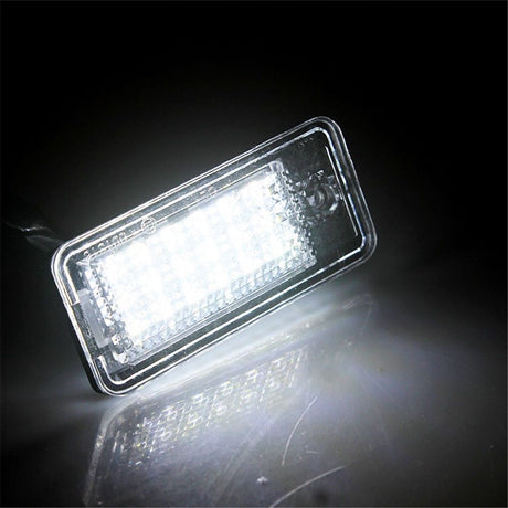 License Plate Lights LED Tag Lamps for A3 S3 A4 S4 A6 S6 A8 S8 Q7 RS4 License Number Plate Lamps, 6500K Xenon White, 2 Packs