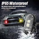 6PCS Wireless LED Lights for Car with Remote Control, Halloween Wireless LED Strobe Lights 8 Colors USB IP65 Waterproof Anti-Collision Warning Light for Car Interior Truck Drone Aircraft Bike