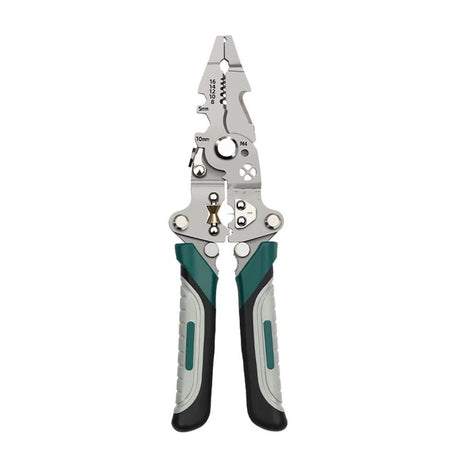 18 In 1 Foldable Wire Stripper,Multifunctional Foldable Wire Stripper Electrical Pliers,For Cutting And Pulling Wires Cable Scissors (A)
