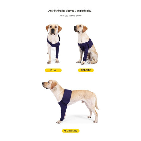 Dog Sleeves for Licking Dog Knee Brace After Surgery Wear for Dogs Abrasion Resistant Dog Recovery Sleeve for Dogs Cone Collar Alternative(XL)