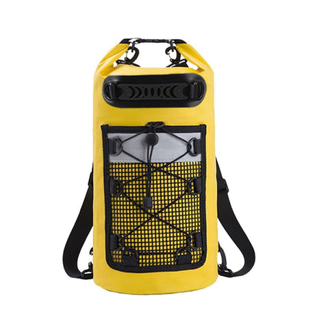 Dry Bag, Waterproof Floating Backpack 20L Case for Boating, Kayaking, Fishing, swimming, beach and outdoor activities (yellow)