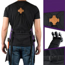 Chef and BBQ Apron - Canvas, Stainless Steel Hardware - Cross Back Straps（Purple, with only one apron）
