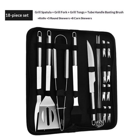18 pack Grilling Accessories, Dad Gifts for Christmas Grilling Gifts, Heavy Duty Stainless Steel Grill Set BBQ Grill Accessories for Outdoor Grill, Best Gifts for Men Dad