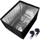 Window Air Conditioner Insulation Cover for Outside Unit, Outdoor Dust-Proof and Waterproof, 17"L × 13"H × 12"D - Black