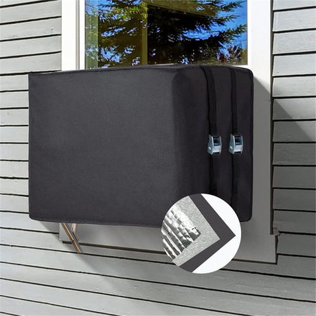 Window Air Conditioner Insulation Cover for Outside Unit, Outdoor Dust-Proof and Waterproof, 17
