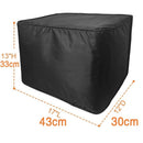 Window Air Conditioner Insulation Cover for Outside Unit, Outdoor Dust-Proof and Waterproof, 17"L × 13"H × 12"D - Black