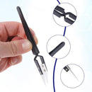 6 Pcs Precision Reverse Ceramic Tweezers Set, Non-Conductive Heat-resistant Electronics Soldering Tweezers Anti-Magnetic Pointed & Curved Tips Tweezers for Solder, Pinching Coils