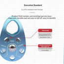 Micro Mobile Single Pulley,22kN(2200kg) for Rigging Arborist Climbing Rescue,2pcs  Climbing Pulley with Ball Bearing for Rock Climbing Arborist