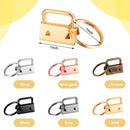 72 Pieces Key Fob Hardware Set Including 24 Wristlet with Keyring, Colorful Leather Keychain Tassel and Swivel Snap Hooks for Supplies, 6 Colors, Multicolor, Large