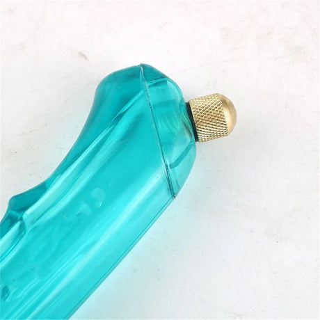 5pcs Pistol Grip Oil Feed Glass Cutter Tungsten Carbide, Professional Stained Glass Cutting Tool with 2 Replaceable Head and Oil Reservoir- 2mm-12mm